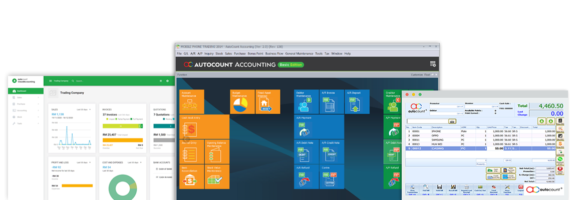 Malaysia AutoCount Accounting - POS - Payroll