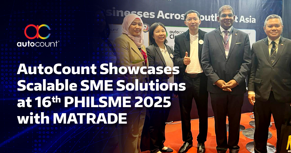 AutoCount Showcases Scalable SME Solutions at 16th PHILSME 2025 with MATRADE